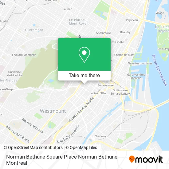 Norman Bethune Square Place Norman-Bethune map