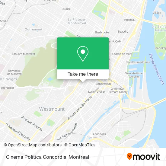 Cinema Politica Concordia map