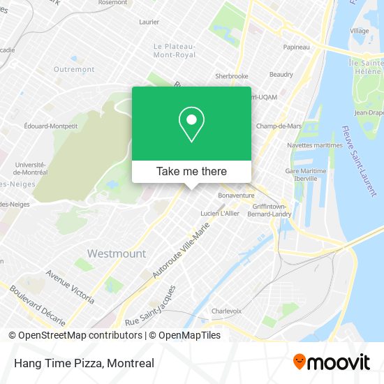 Hang Time Pizza map