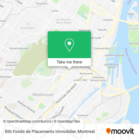 Btb Fonds de Placements Immobilier map