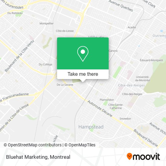 Bluehat Marketing map
