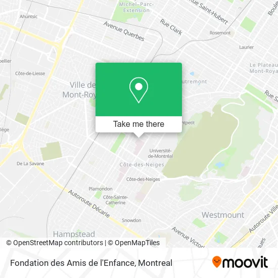 Fondation des Amis de l'Enfance map