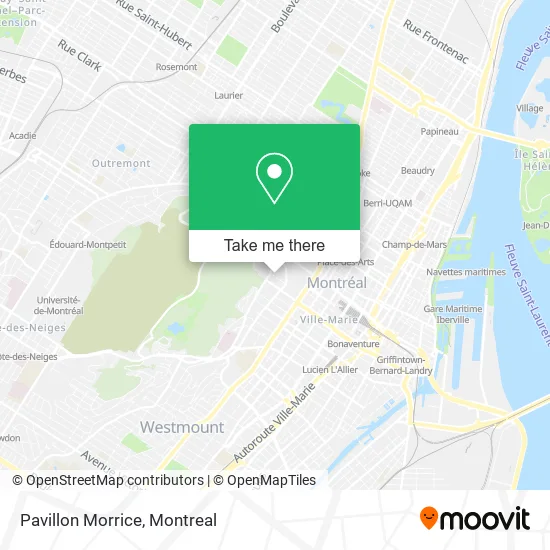 Pavillon Morrice map