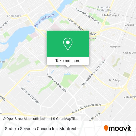 Sodexo Services Canada Inc map