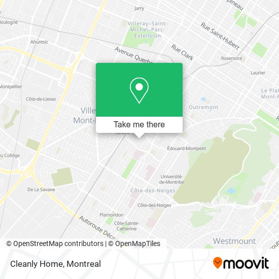 Cleanly Home map