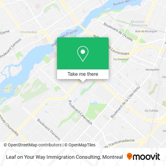 Leaf on Your Way Immigration Consulting map