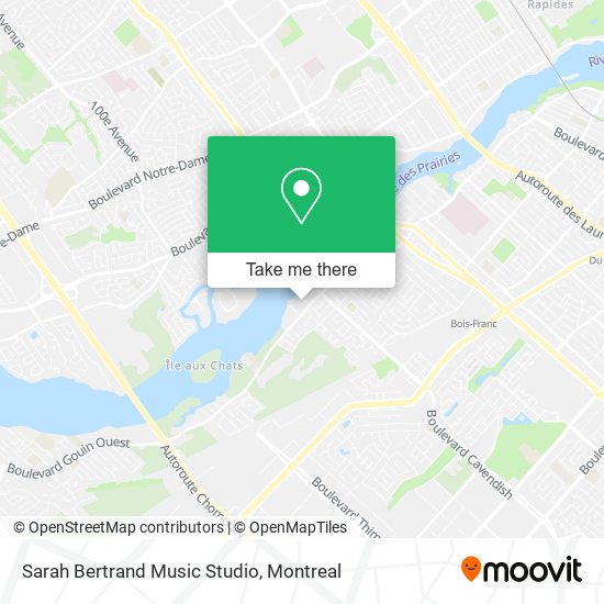 Sarah Bertrand Music Studio map