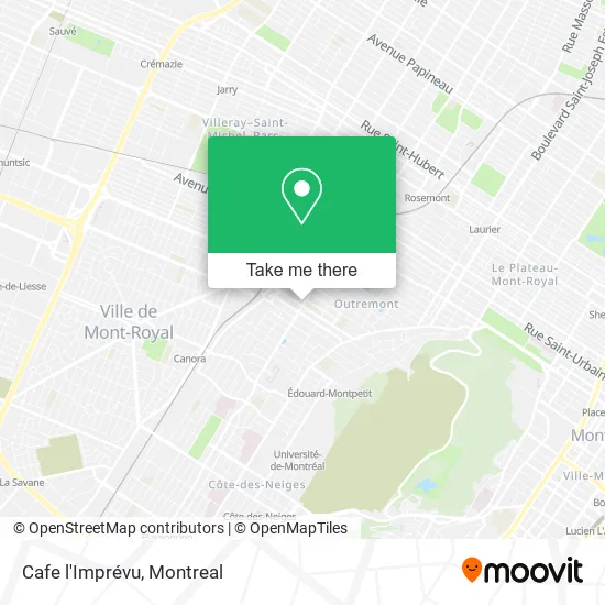 Cafe l'Imprévu map