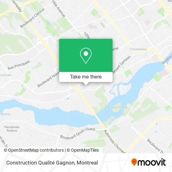Construction Qualité Gagnon map