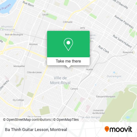 Ba Thinh Guitar Lesson map