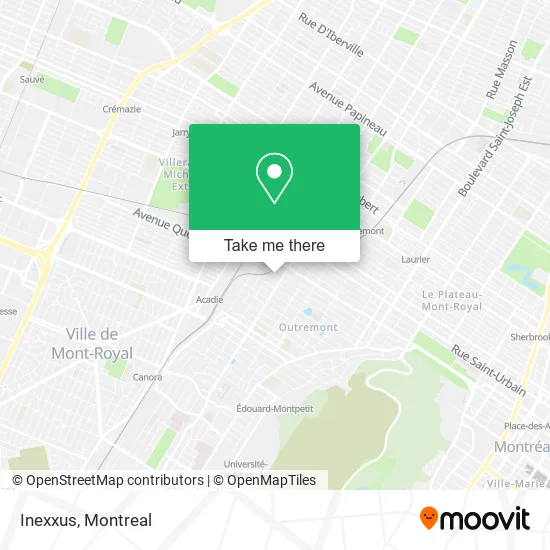Inexxus map