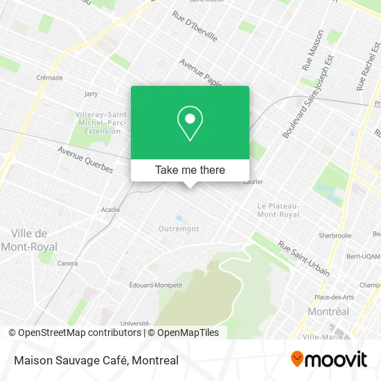 Maison Sauvage Café map