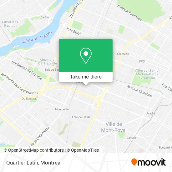 Quartier Latin map