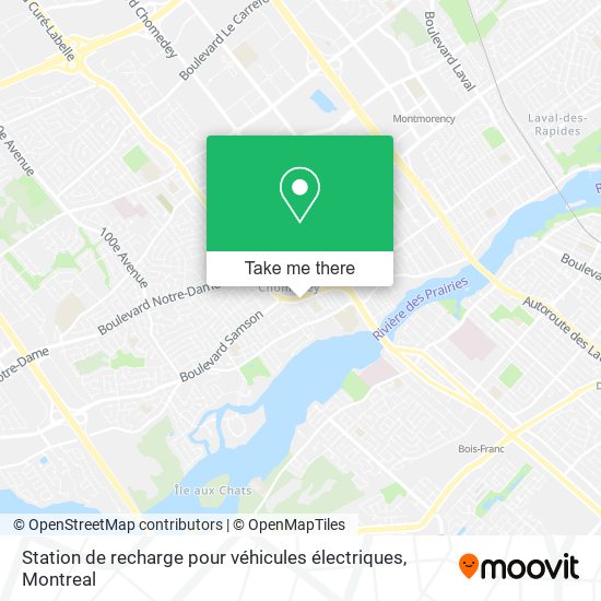 Station de recharge pour véhicules électriques map