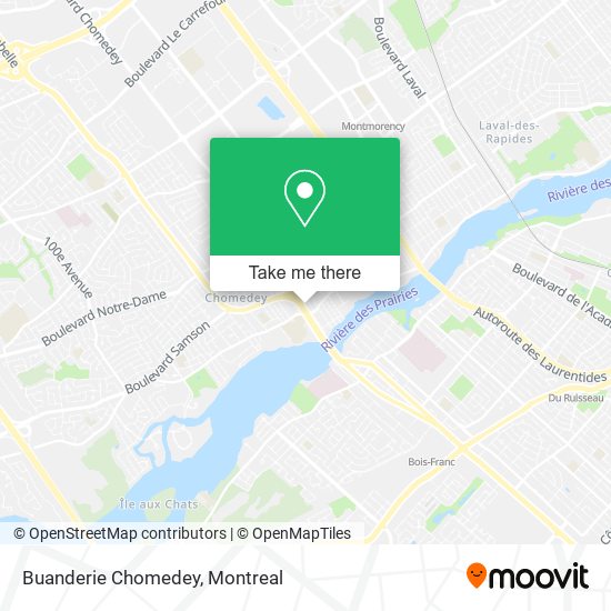 Buanderie Chomedey map