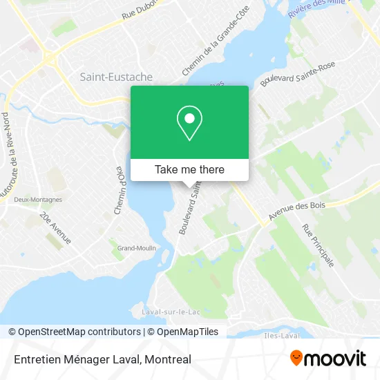 Entretien Ménager Laval map