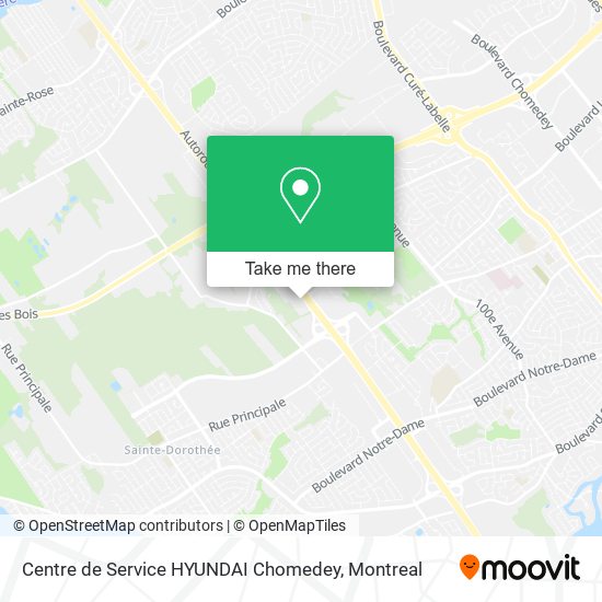 Centre de Service HYUNDAI Chomedey map