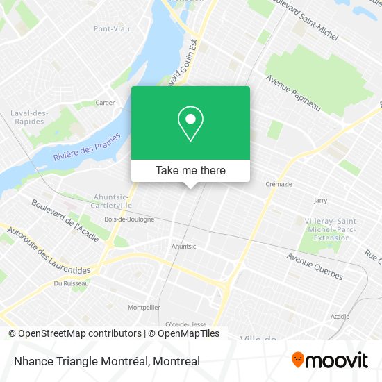 Nhance Triangle Montréal map