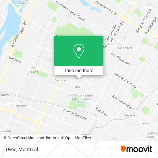 Uvée map