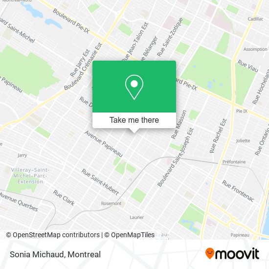 Sonia Michaud map