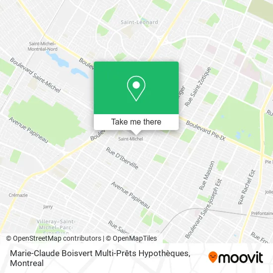 Marie-Claude Boisvert Multi-Prêts Hypothèques map
