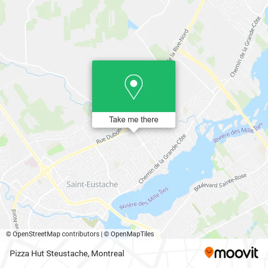 Pizza Hut Steustache map