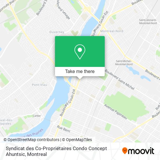 Syndicat des Co-Propriétaires Condo Concept Ahuntsic map