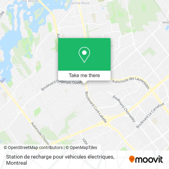 Station de recharge pour véhicules électriques map
