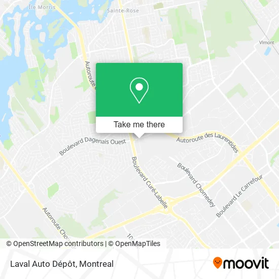 Laval Auto Dépôt map