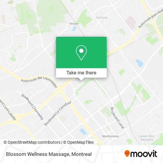 Blossom Wellness Massage map