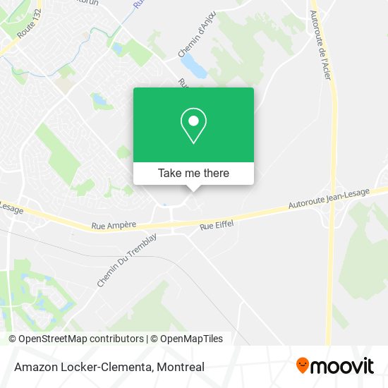 Amazon Locker-Clementa map