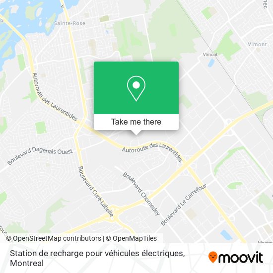 Station de recharge pour véhicules électriques map
