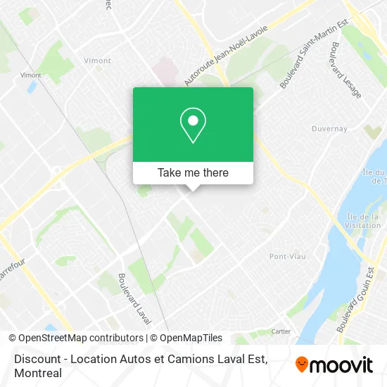 Discount - Location Autos et Camions Laval Est map