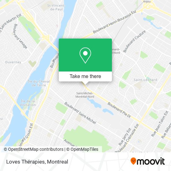 Loves Thérapies map