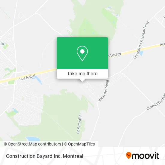 Construction Bayard Inc map