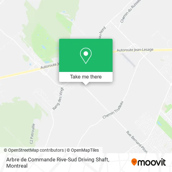 Arbre de Commande Rive-Sud Driving Shaft map