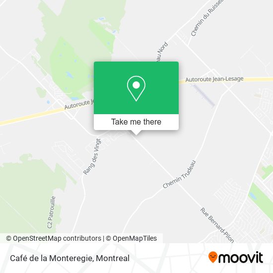 Café de la Monteregie map