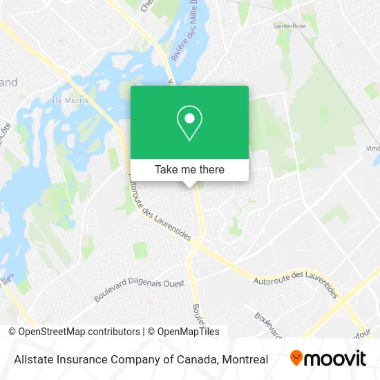 Allstate Insurance Company of Canada map