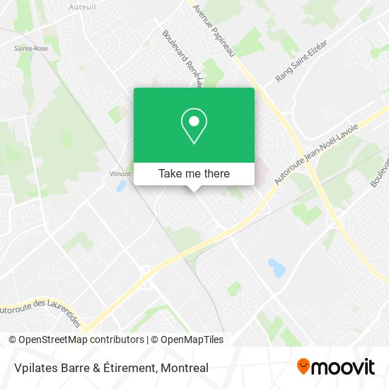 Vpilates Barre & Étirement map