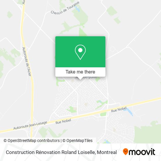 Construction Rénovation Roland Loiselle map