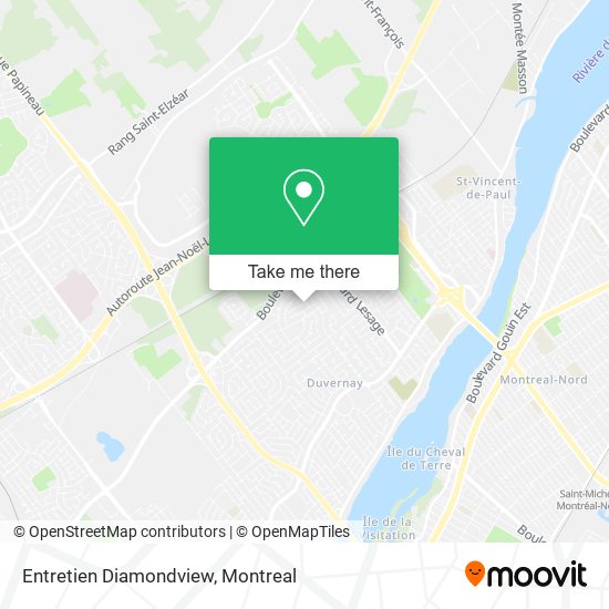 Entretien Diamondview map