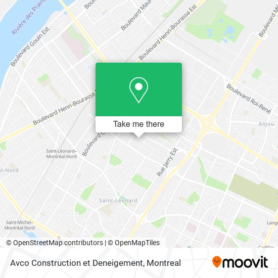 Avco Construction et Deneigement map