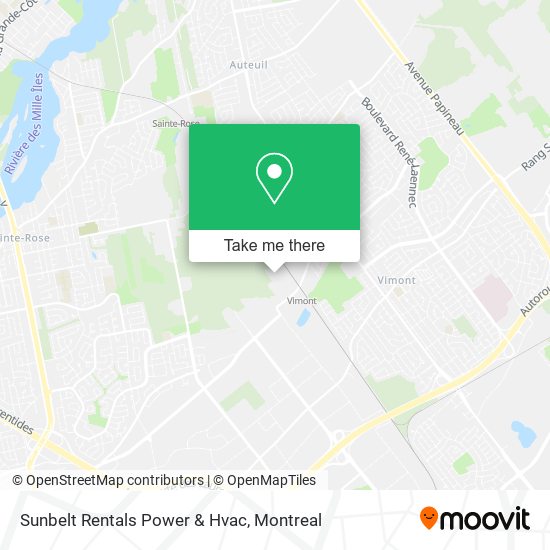 Sunbelt Rentals Power & Hvac map