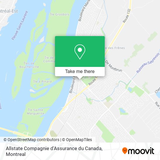 Allstate Compagnie d'Assurance du Canada map