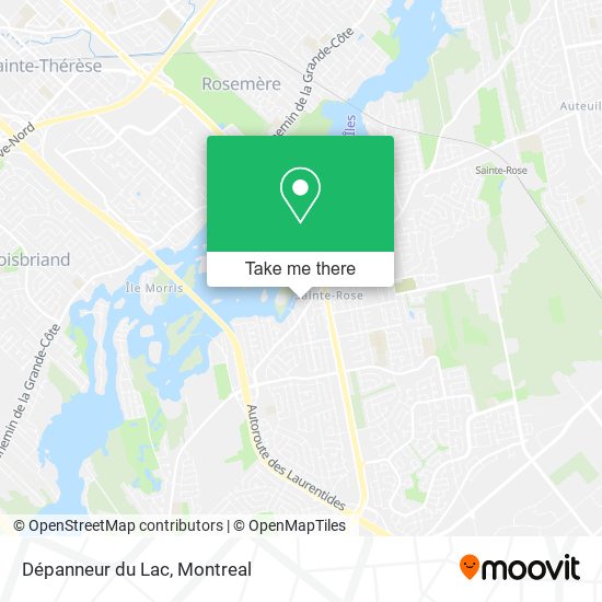 Dépanneur du Lac map