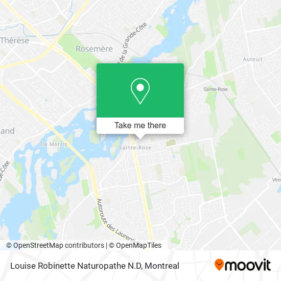 Louise Robinette Naturopathe N.D map
