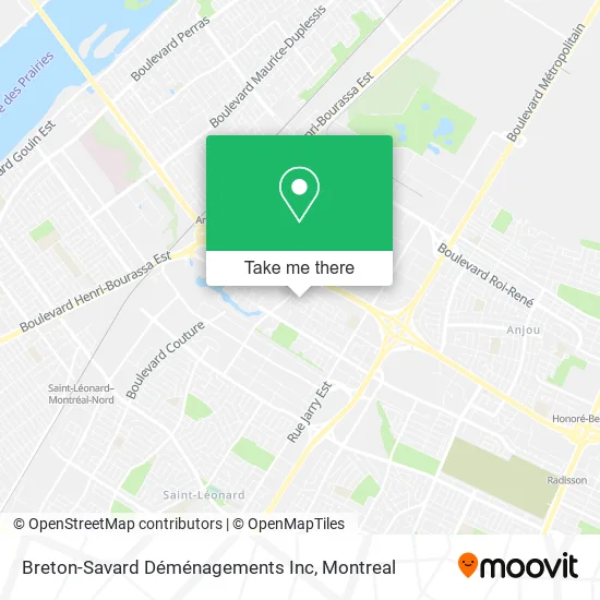 Breton-Savard Déménagements Inc map