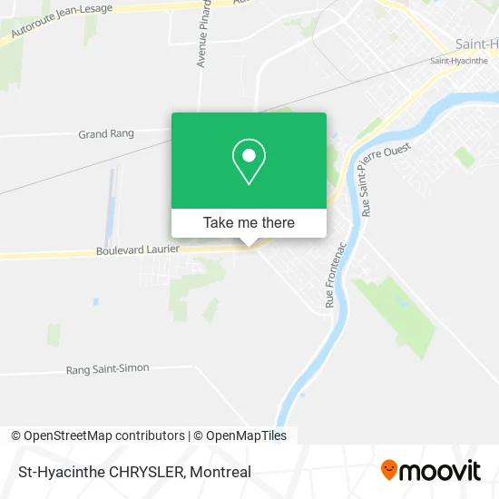 St-Hyacinthe CHRYSLER map