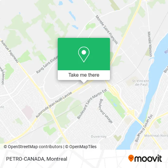 PETRO-CANADA map
