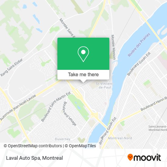 Laval Auto Spa map